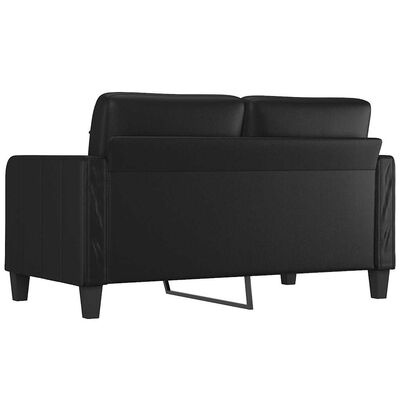 VidaXL Tweezitsbank Zwart Kunstleer - 140cm - 40% Korting!