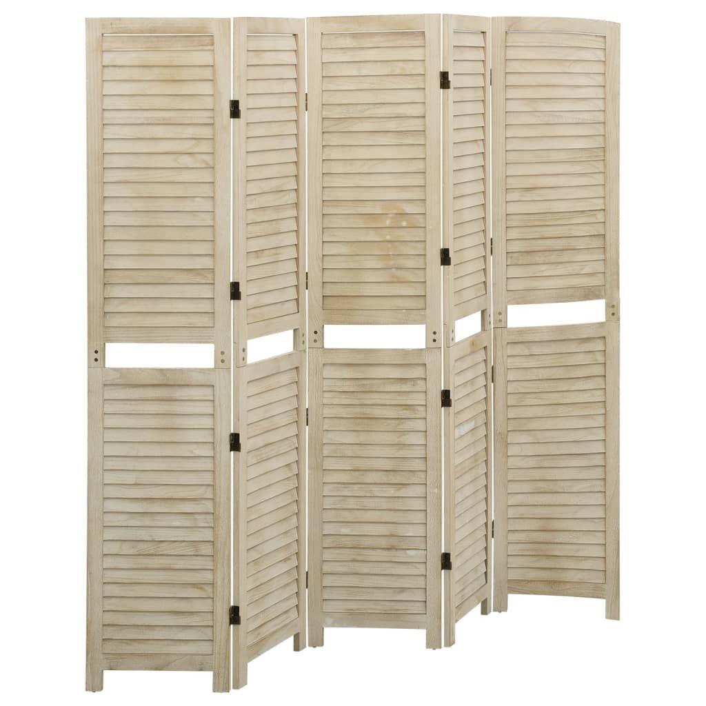 Kamerscherm 5 Panelen Paulownia - 55% Korting! (Scheur)