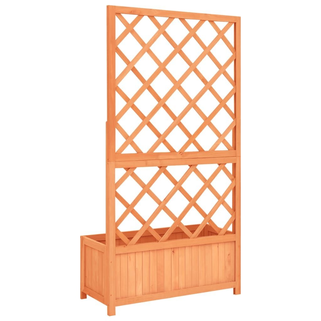 VidaXL Latwerkplantenbak Vurenhout Bruin 70x30x135cm - 40% Korting!