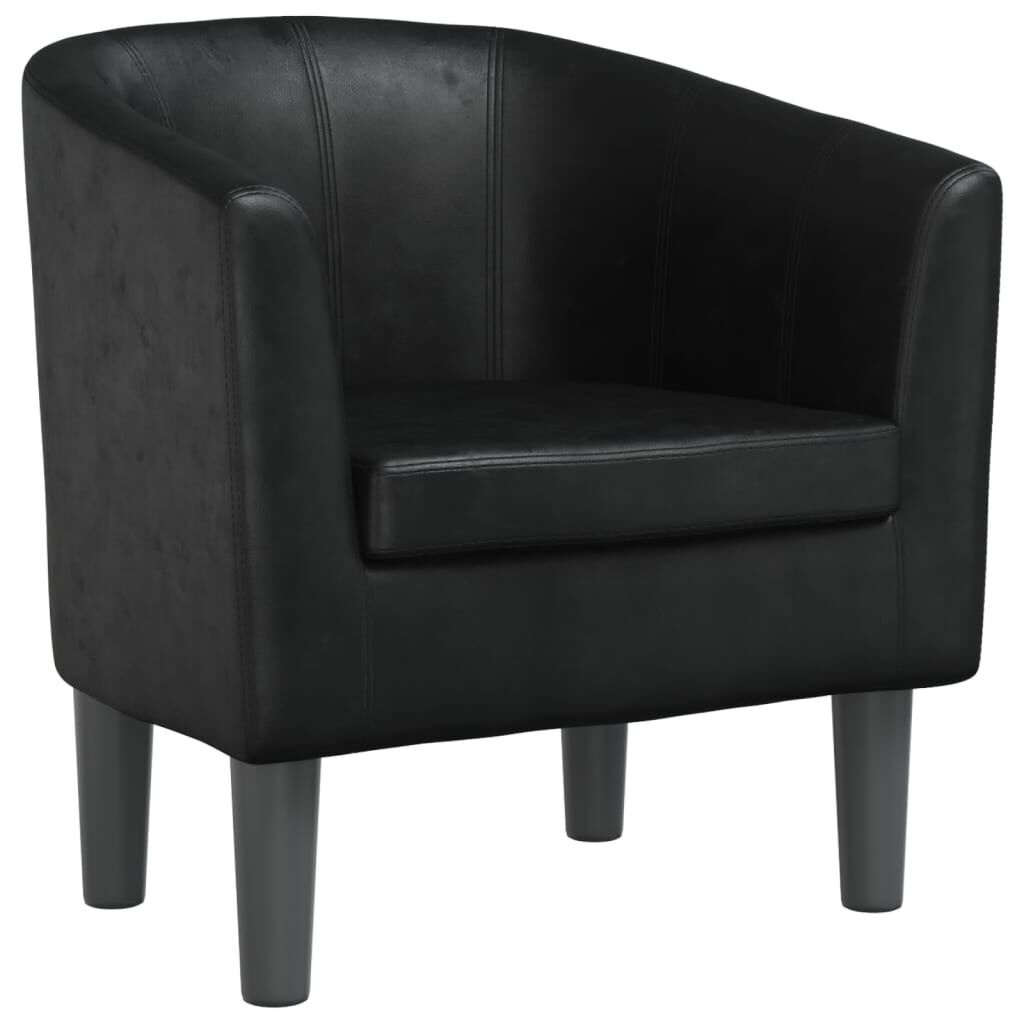 Kuipstoel Zwart Kunstleer - 35% Korting! Comfortabel & Stijlvol