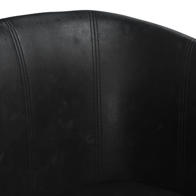 Kuipstoel Zwart Kunstleer - 35% Korting! Comfortabel & Stijlvol