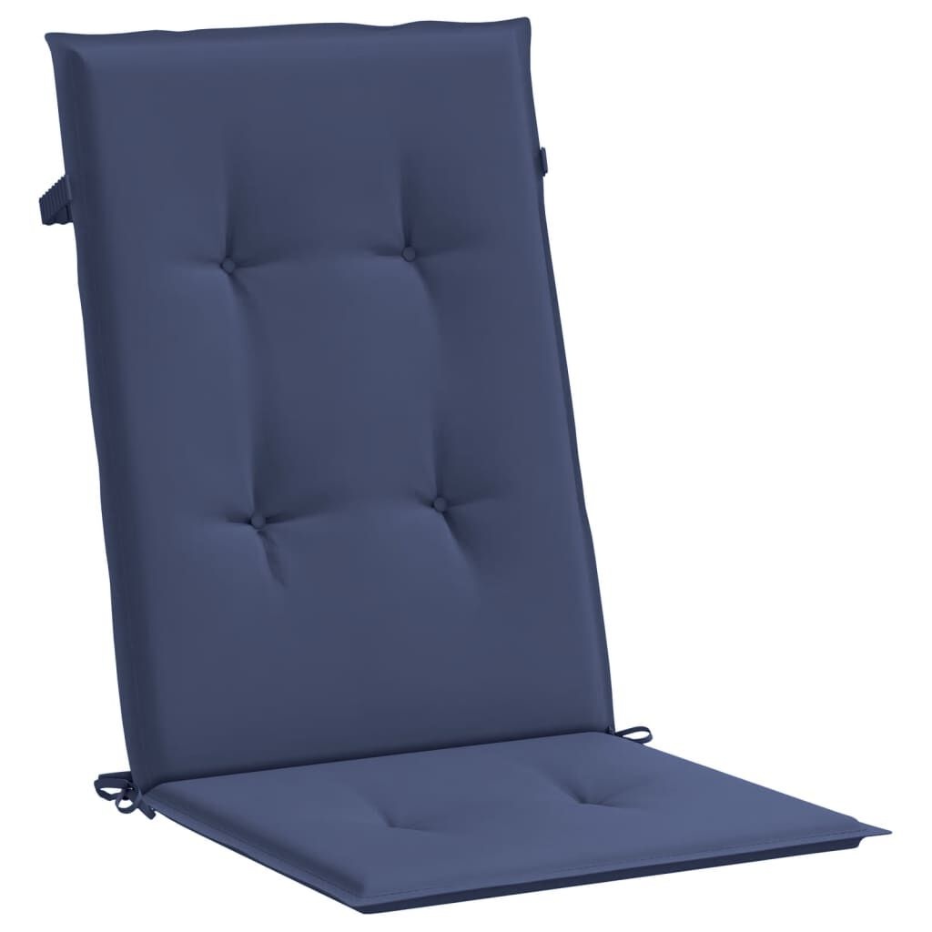 VidaXL Stoelkussens Hoge Rug (6 st.) Marineblauw - 40% Korting!