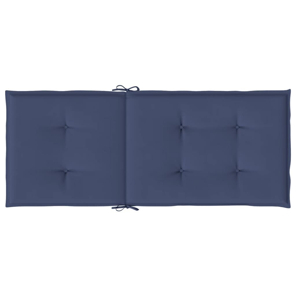 VidaXL Stoelkussens Hoge Rug (6 st.) Marineblauw - 40% Korting!