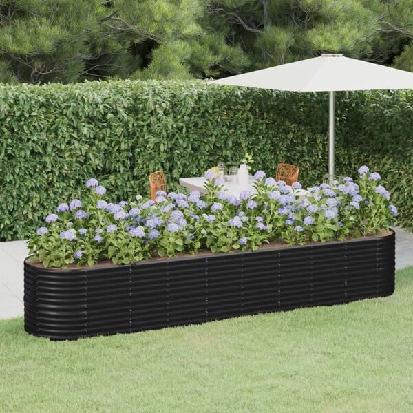 vidaXL Plantenbak 368cm Antraciet - Deuk! 60% Korting!