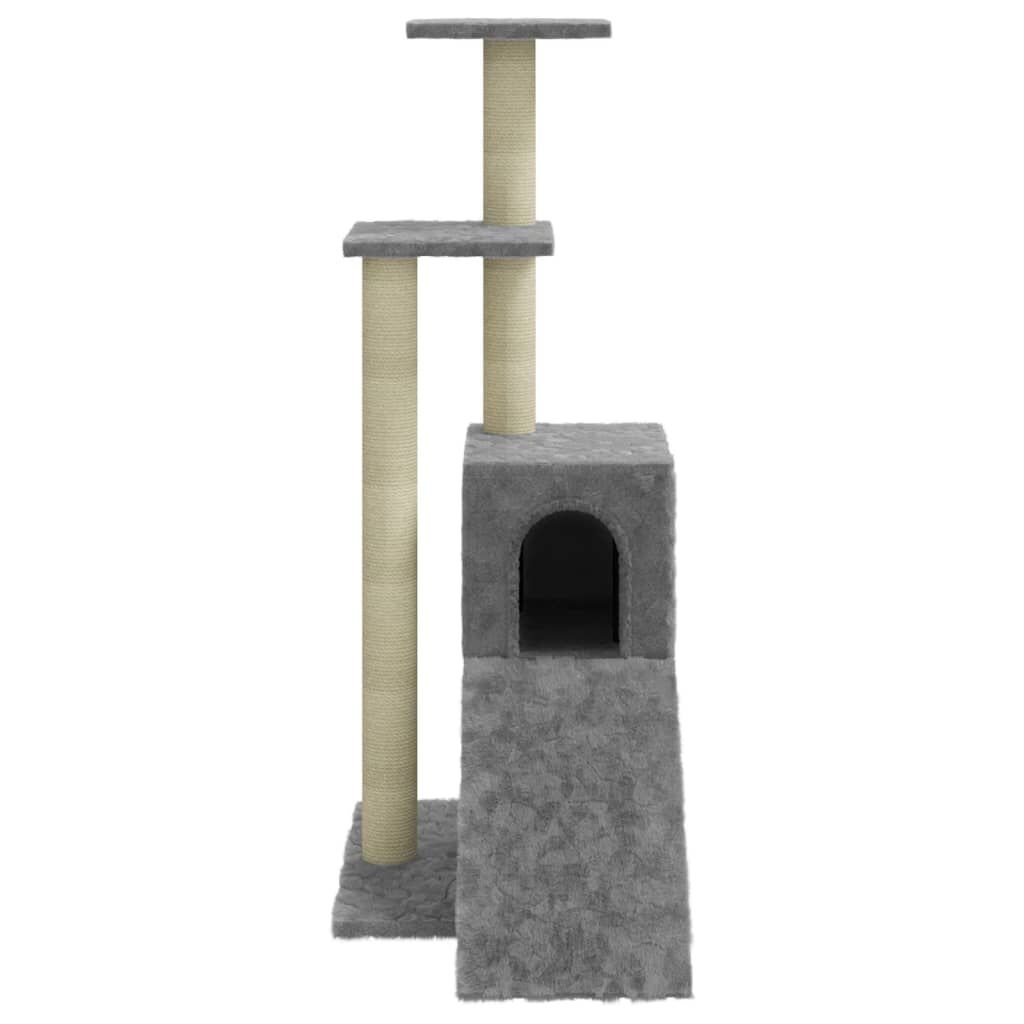 Kattenmeubel met Krabpalen 92cm Lichtgrijs - 55% Korting!