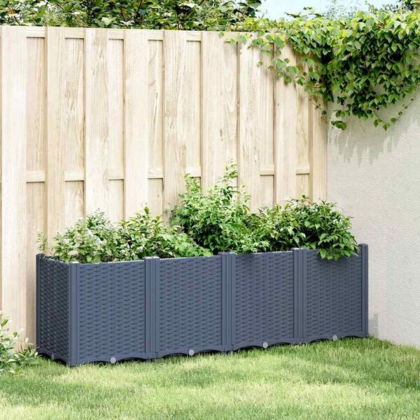 VidaXL Plantenbak Grijs 160cm - 35% Korting! Zo Goed Als Nieuw