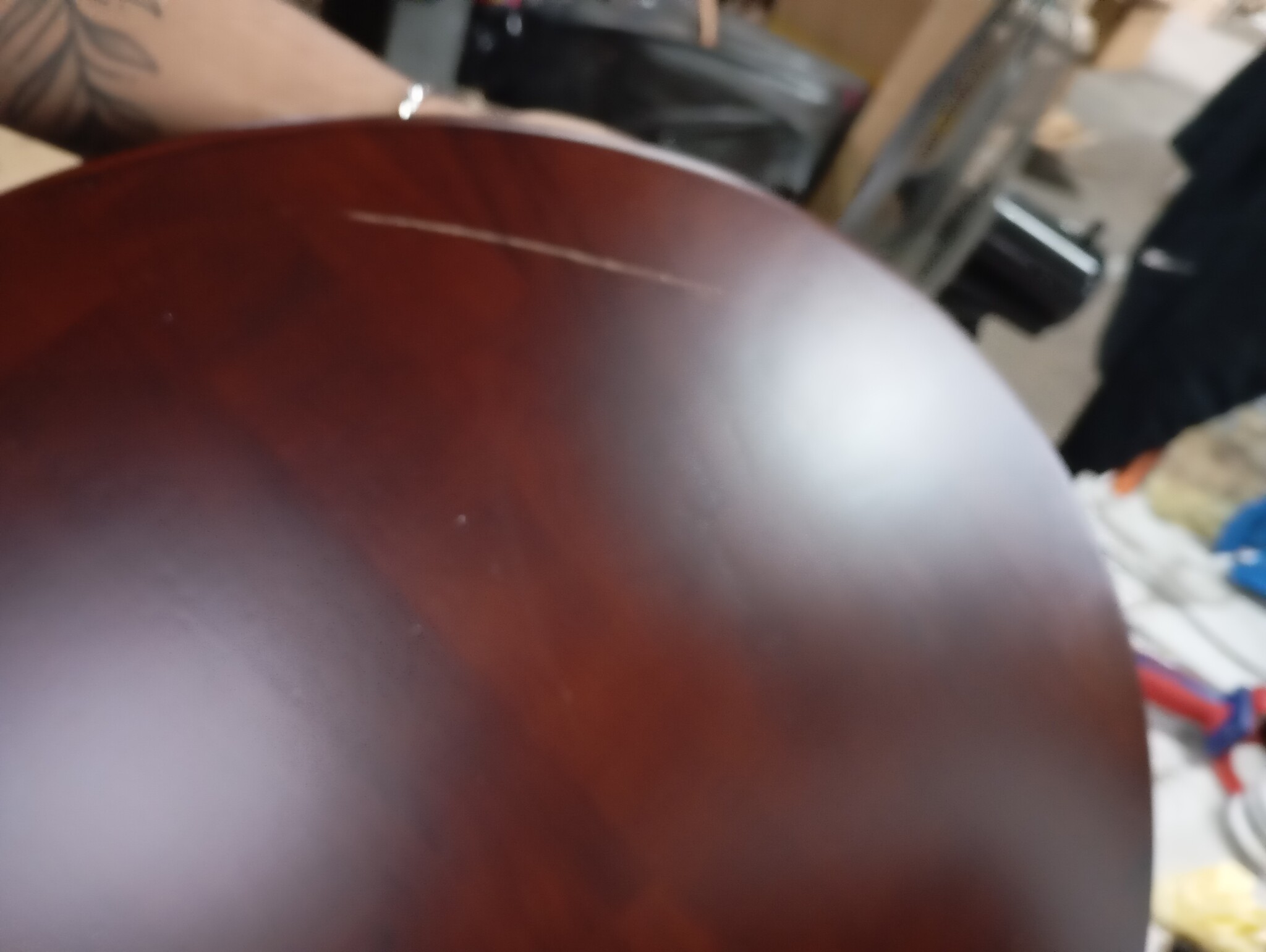 Retourdeal: Massief Eiken Tafelblad Ø60cm - 55% Korting!