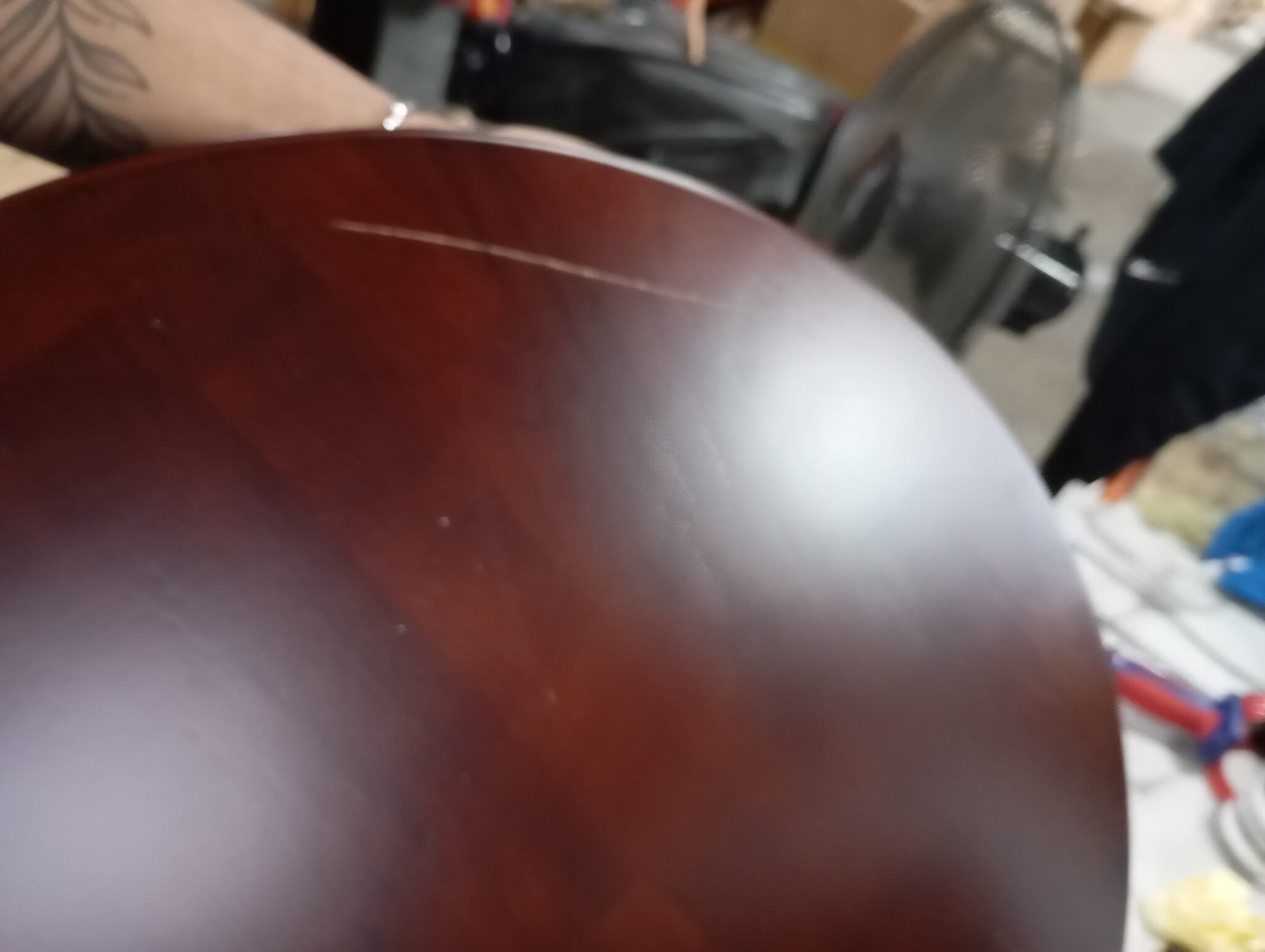 Retourdeal: Massief Eiken Tafelblad Ø60cm - 55% Korting!