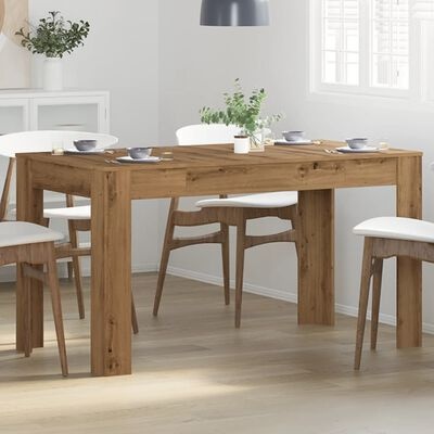 VidaXL Eettafel Eiken - 140cm - Nieuwstaat! 40% Korting