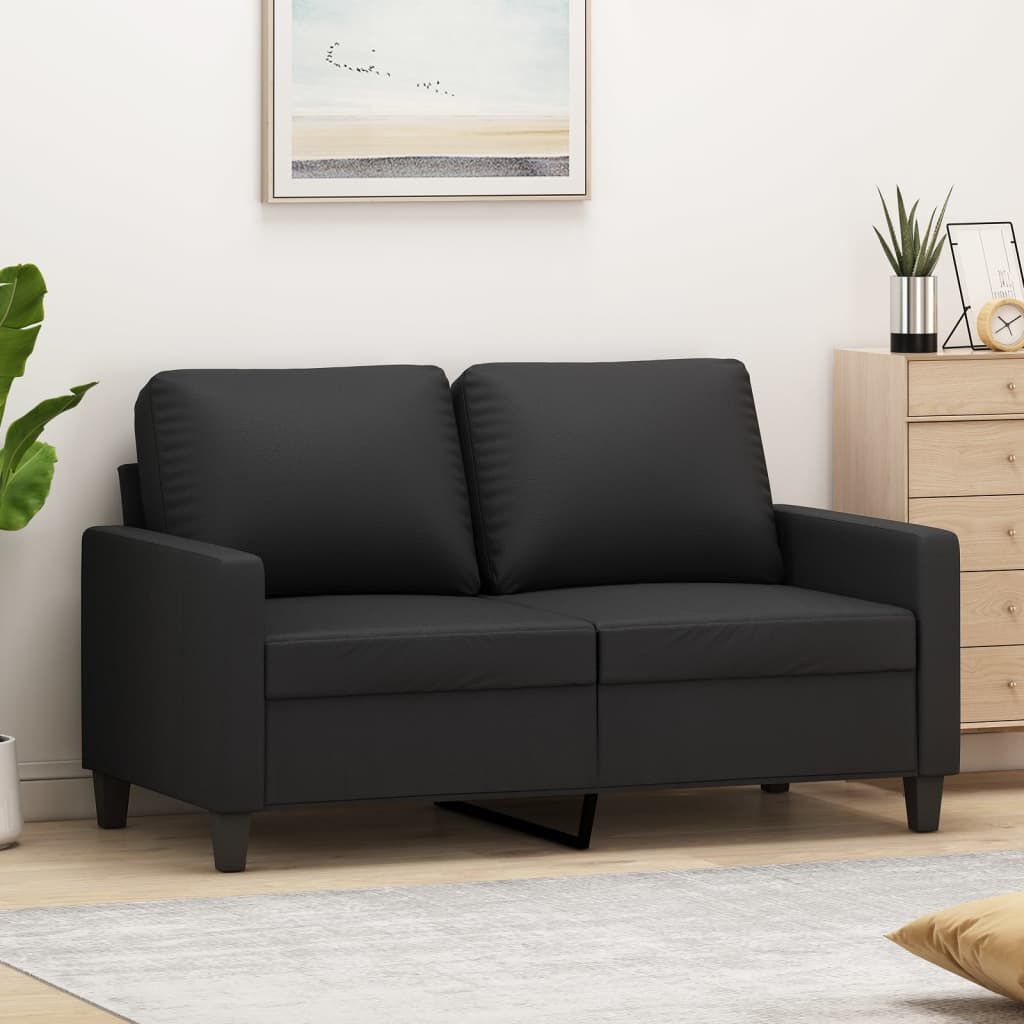 VidaXL 2-zitsbank zwart kunstleer -55%! Retourdeal