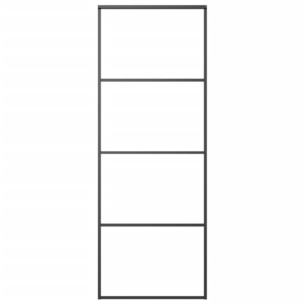 vidaXL Schuifdeur 76x205cm Zwart - 35% Korting!