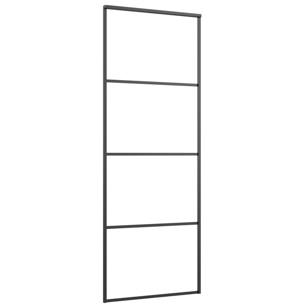 vidaXL Schuifdeur 76x205cm Zwart - 35% Korting!