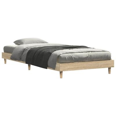 vidaXL Bedframe 90x200 Sonoma Eiken - Retourdeal 40% Korting!