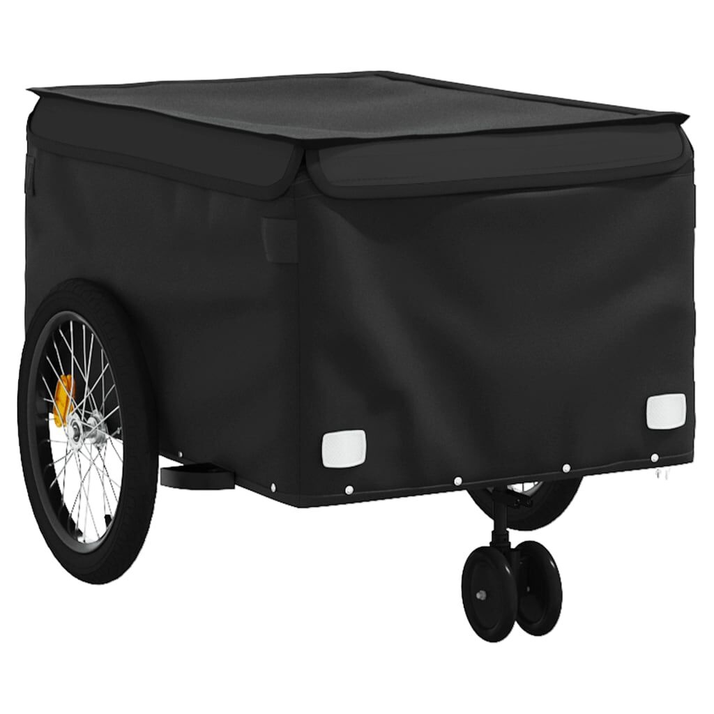 Fietskar 45kg Zwart - VIDA XL - Banden Beschadigd - 55% Korting!