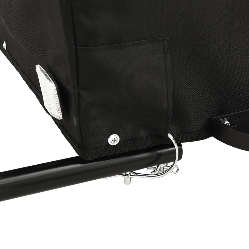 Fietskar 45kg Zwart - VIDA XL - Banden Beschadigd - 55% Korting!