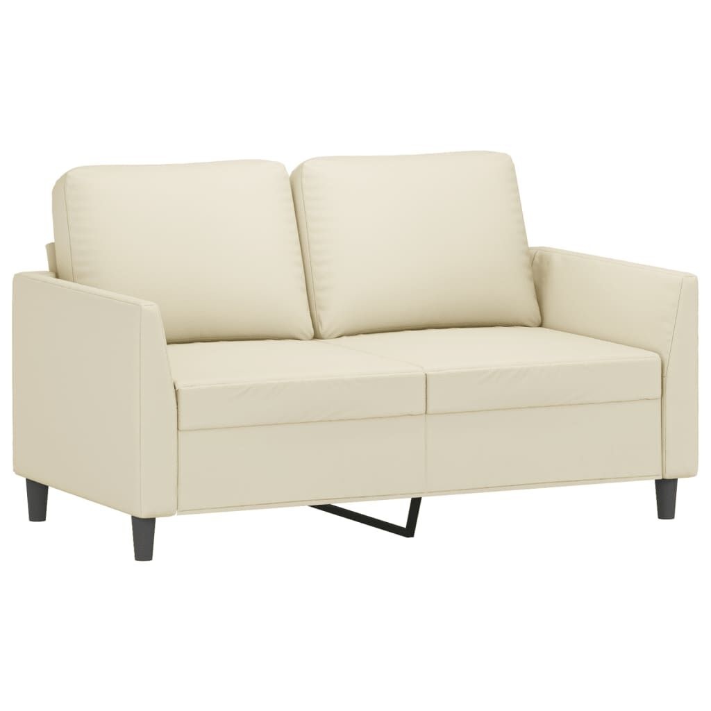 VidaXL Crème 2-zitsbank Kunstleer - 120cm - 35% Korting!