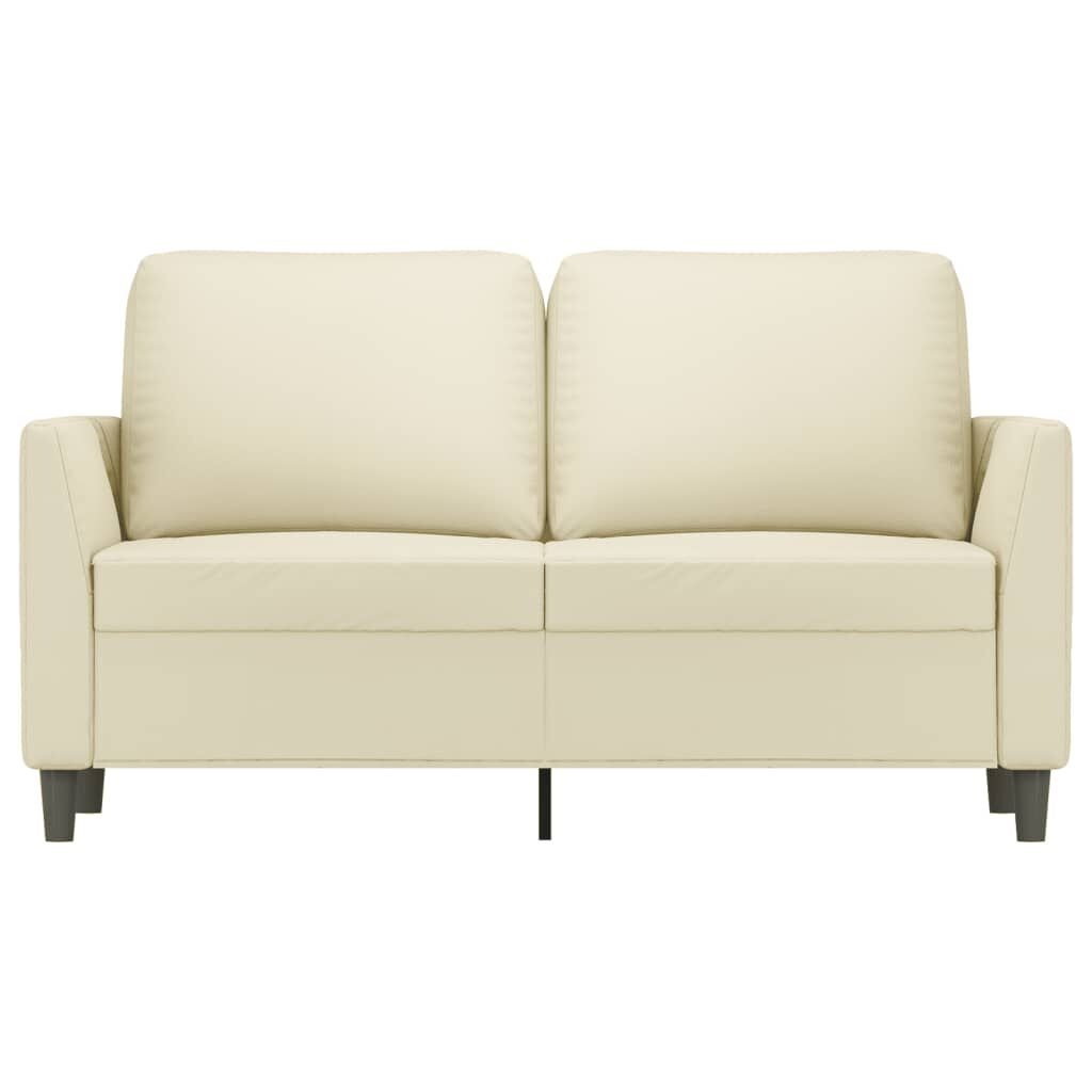 VidaXL Crème 2-zitsbank Kunstleer - 120cm - 35% Korting!