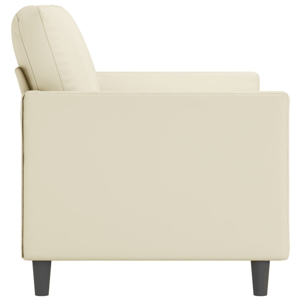 VidaXL Crème 2-zitsbank Kunstleer - 120cm - 35% Korting!