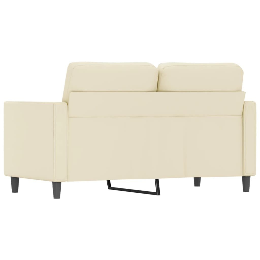 VidaXL Crème 2-zitsbank Kunstleer - 120cm - 35% Korting!