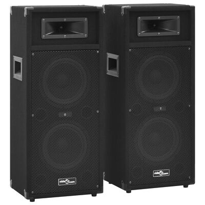 vidaXL Hifi Podiumspeakers (2x) 1000W Zwart - 40% Korting!