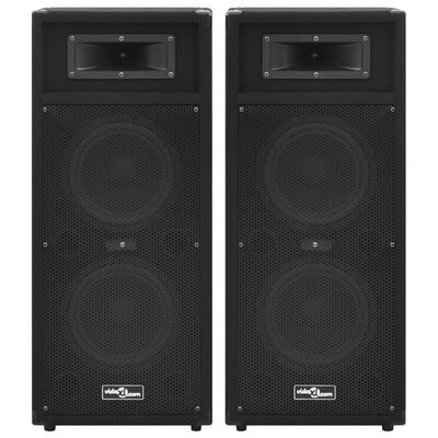 vidaXL Hifi Podiumspeakers (2x) 1000W Zwart - 40% Korting!