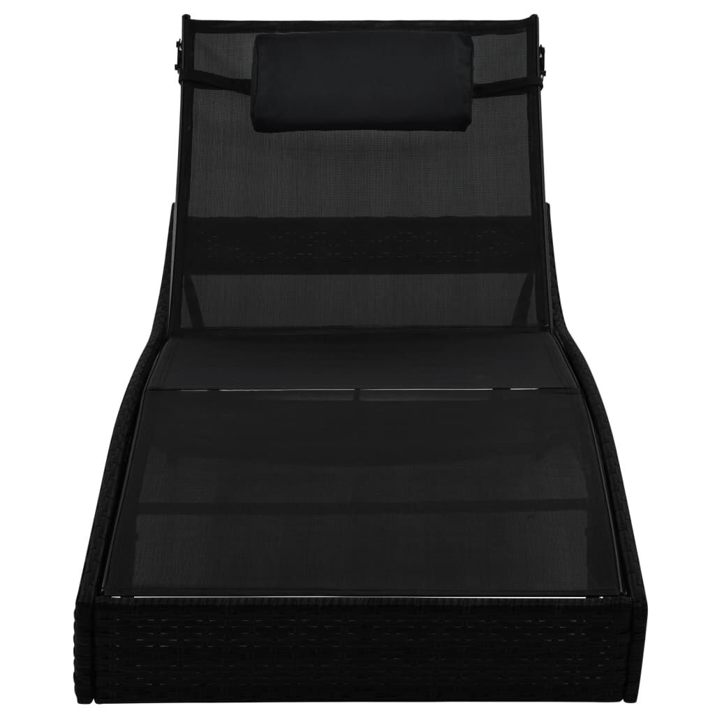 VidaXL Ligbed Zwart - 55% Korting! Lichte Gebruikssporen