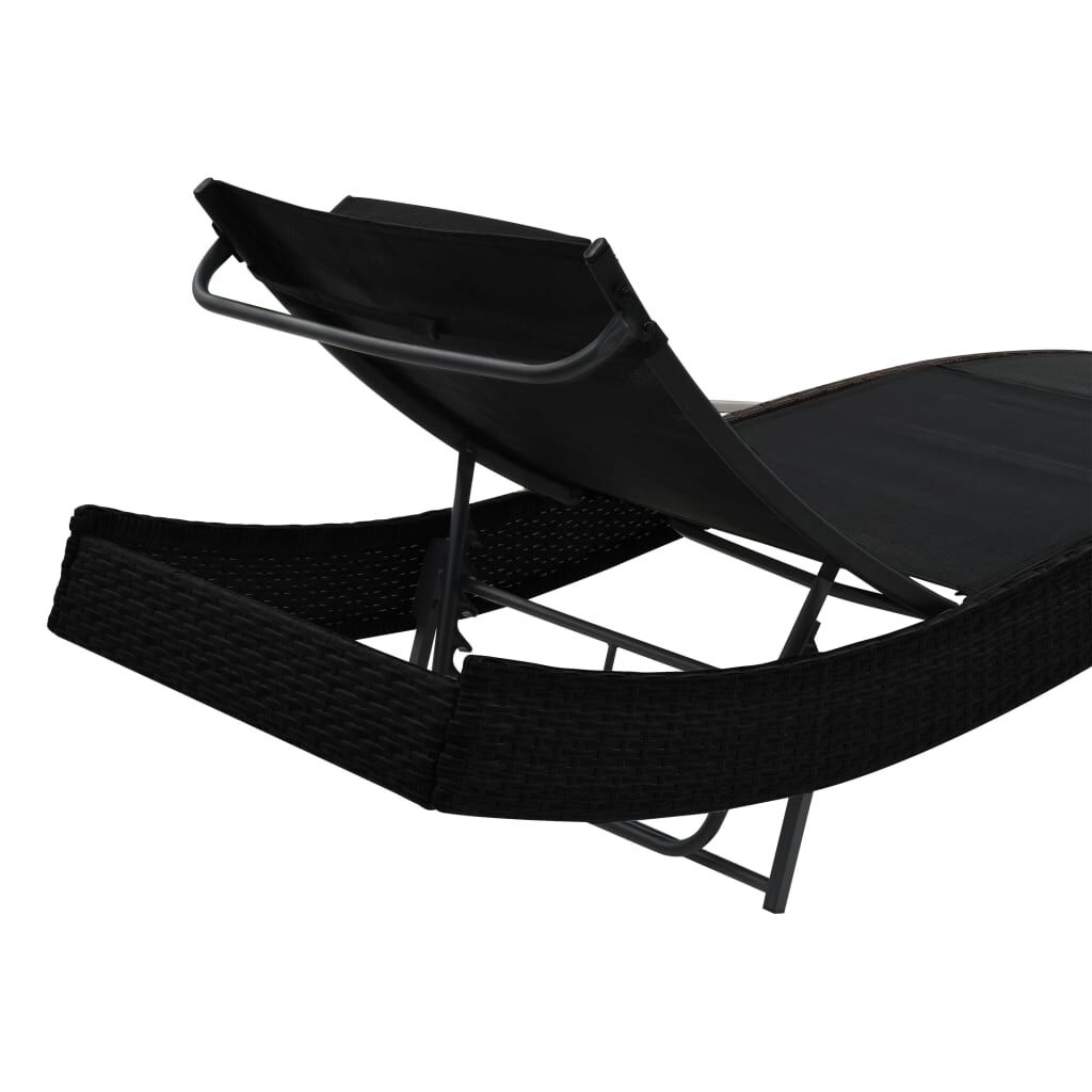 VidaXL Ligbed Zwart - 55% Korting! Lichte Gebruikssporen