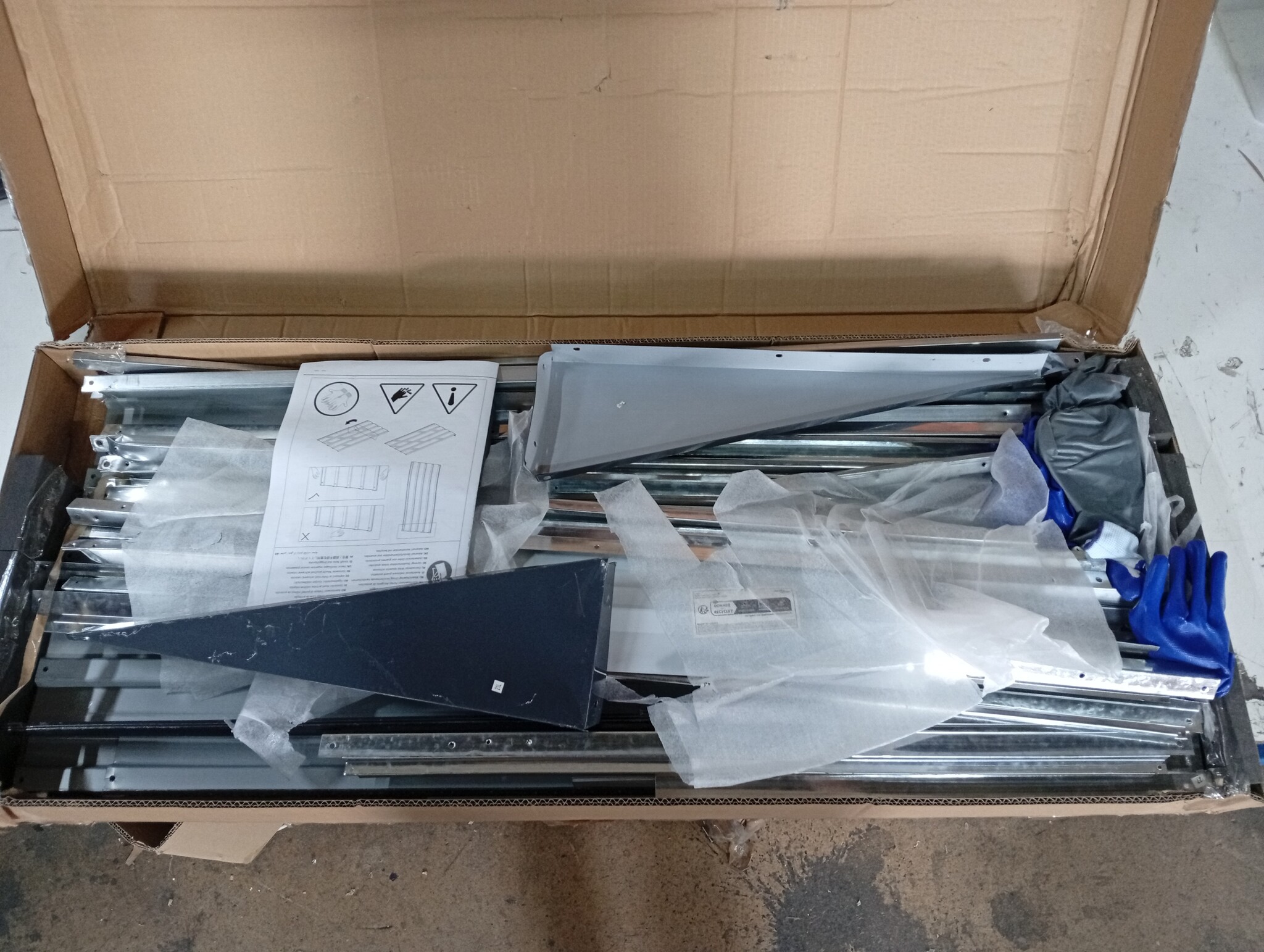 Tuinschuur Gegalvaniseerd Staal 116x45x175cm Grijs -55% Korting!