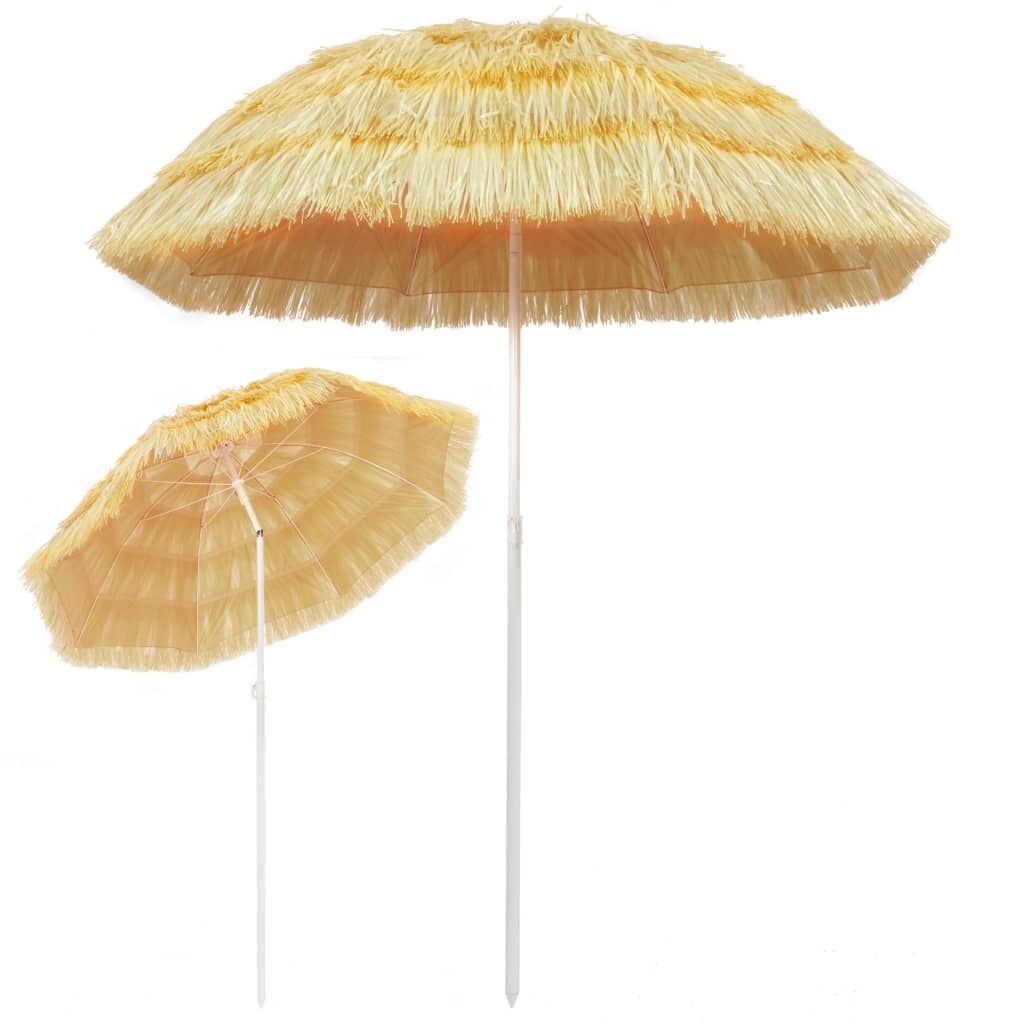 vidaXL Hawaï Strandparasol 180cm Naturel - 35% Korting!