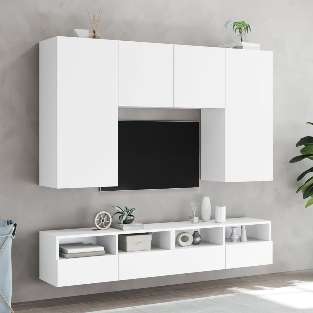 TV Wandmeubels (2x) Wit 100cm - 55% Korting! (Beschadigd)
