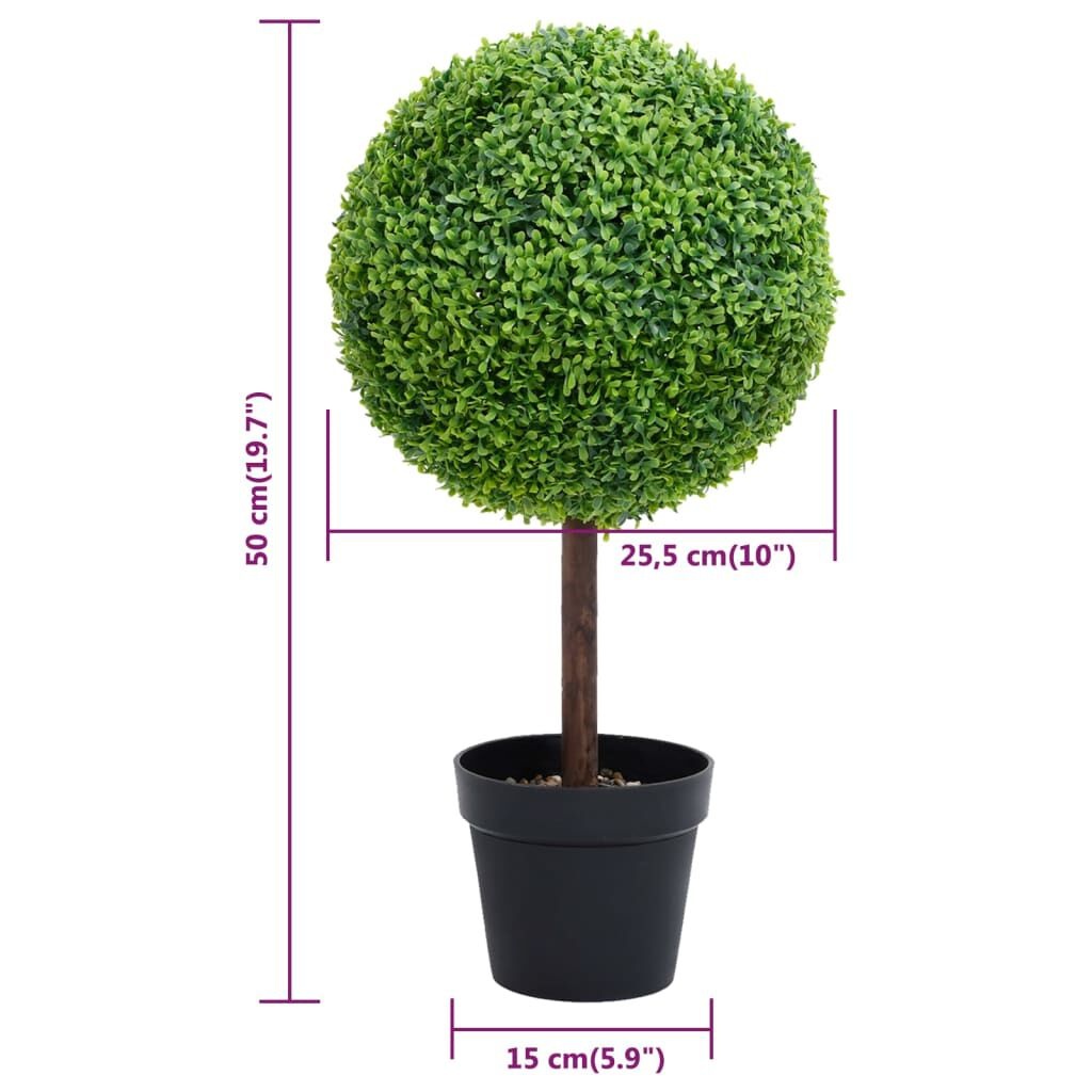Kunst Buxus Bol 50cm - 60% Korting! Decoratief & Onderhoudsvrij