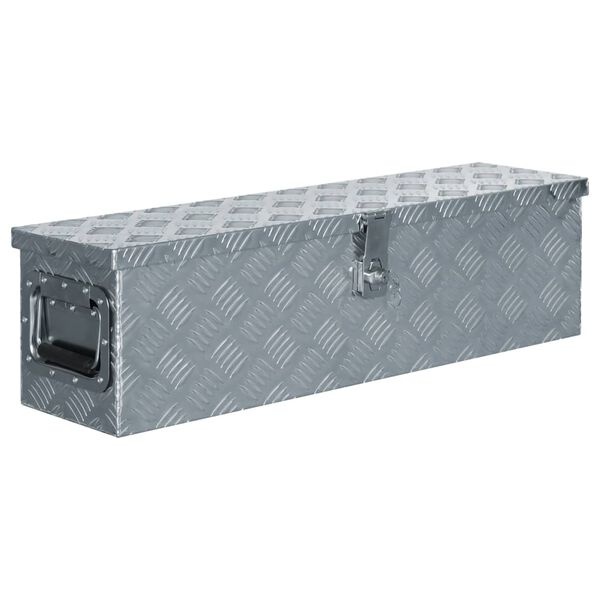 Aluminium Kist 80,5cm - Zilver - 35% Korting!
