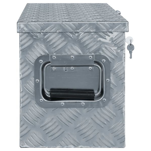 Aluminium Kist 80,5cm - Zilver - 35% Korting!