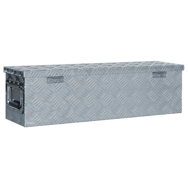 Aluminium Kist 80,5cm - Zilver - 35% Korting!