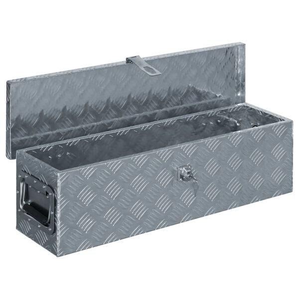 Aluminium Kist 80,5cm - Zilver - 35% Korting!