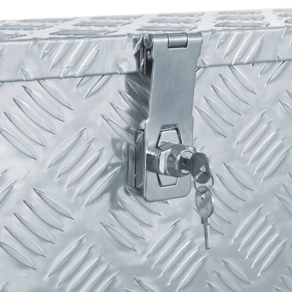 Aluminium Kist 80,5cm - Zilver - 35% Korting!