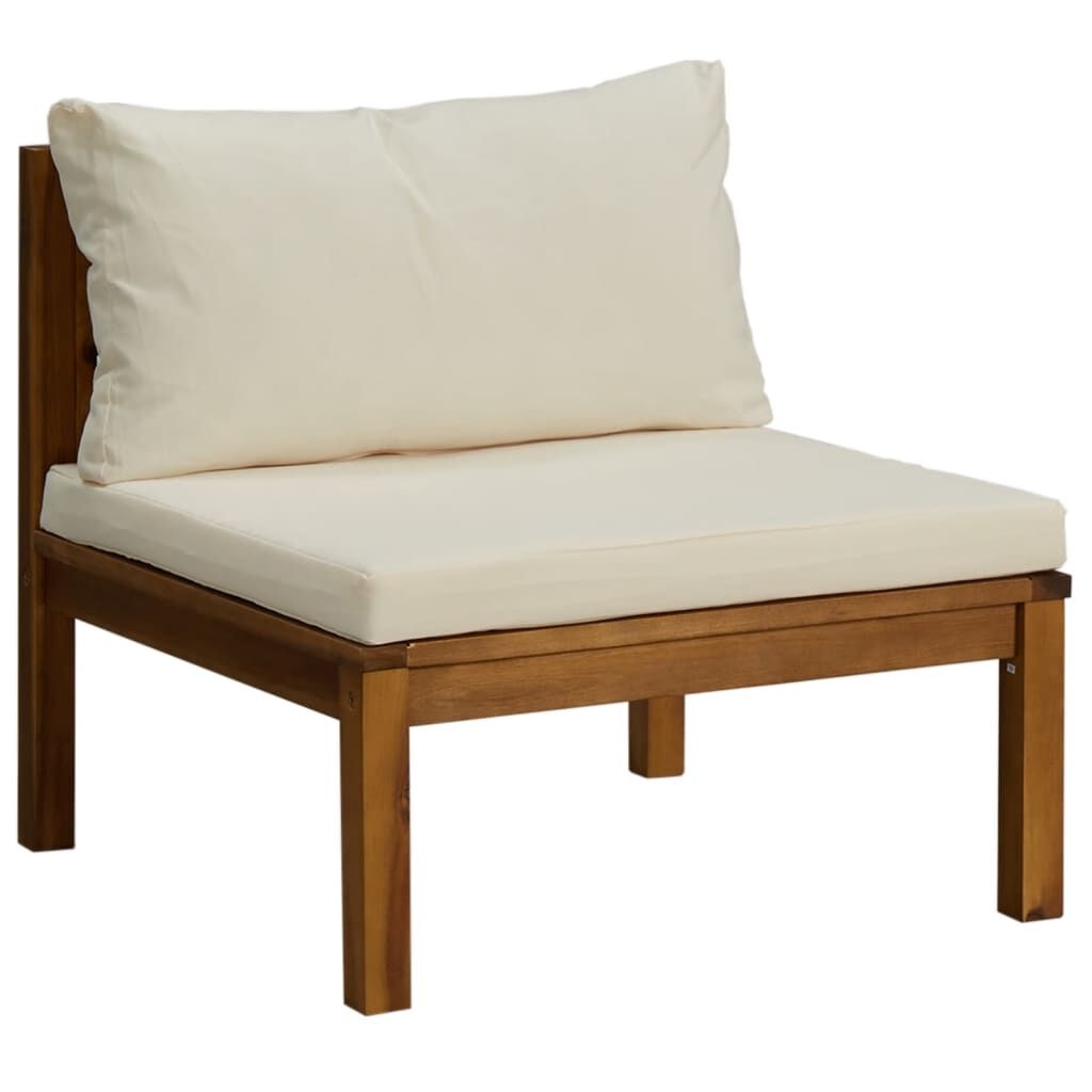 vidaXL Acacia Middenbank Crèmewit - 40% Korting!