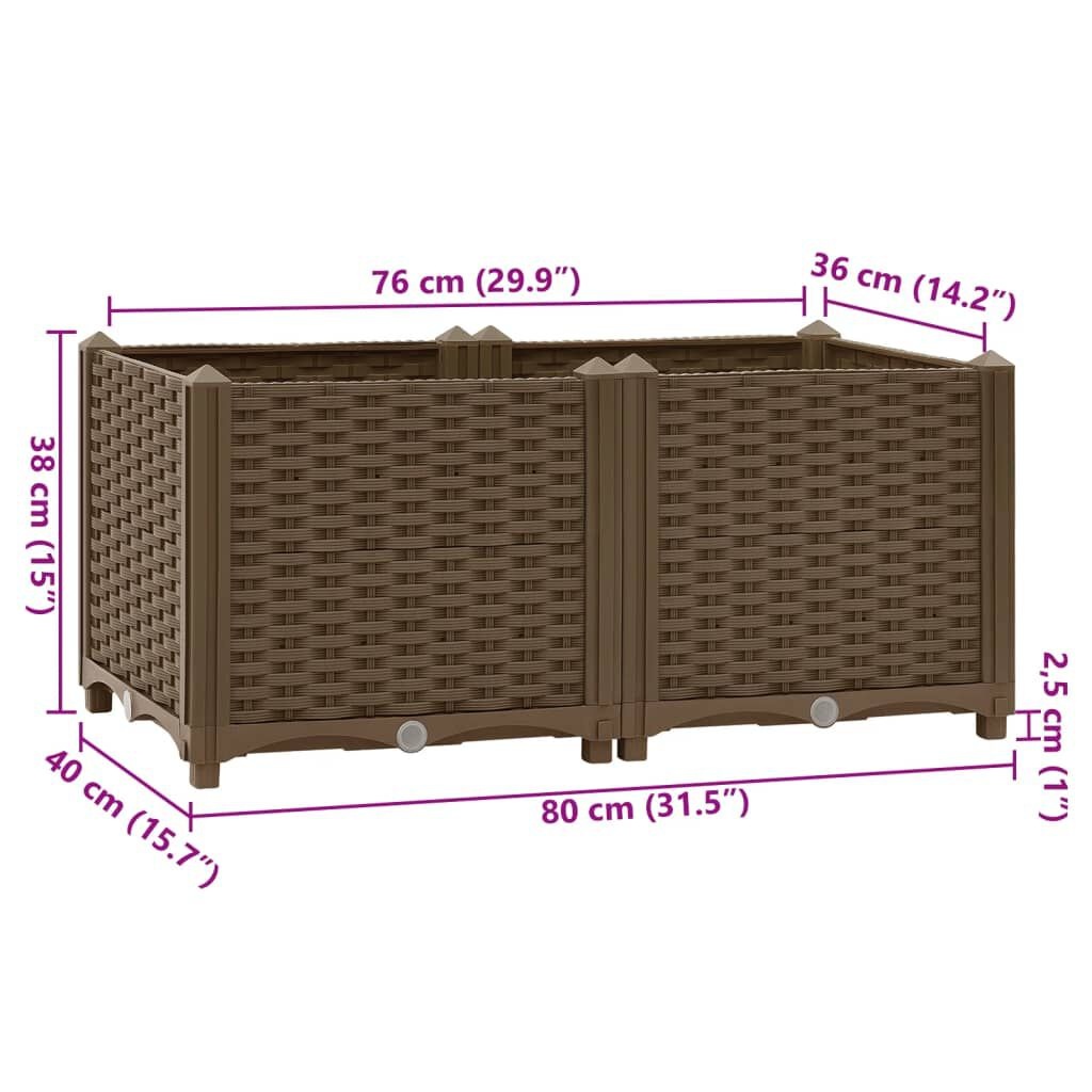 Plantenbak Verhoogd 80x40x38cm - 40% Korting!