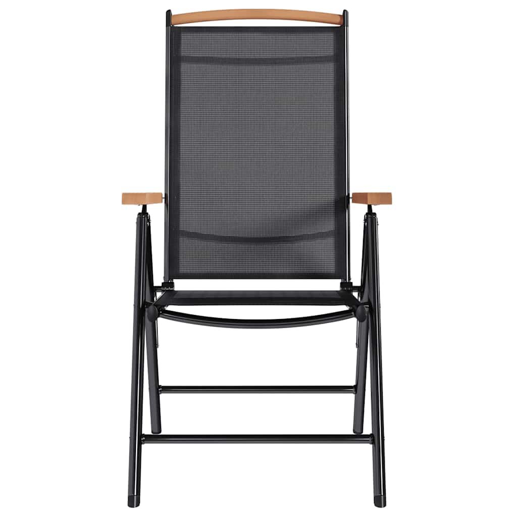 vidaXL Tuinstoelen (2 st) Zwart - 60% Korting - BESCHADIGD!
