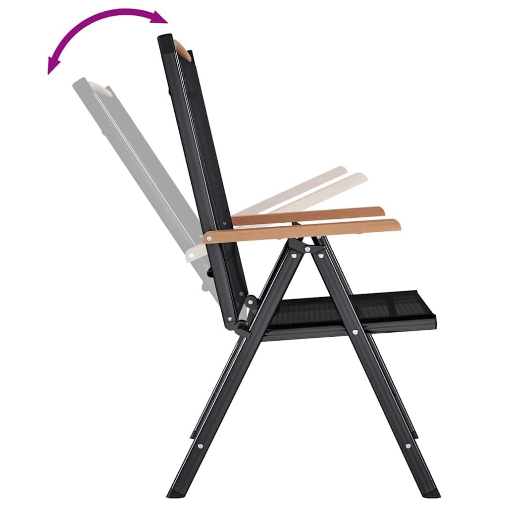 vidaXL Tuinstoelen (2 st) Zwart - 60% Korting - BESCHADIGD!