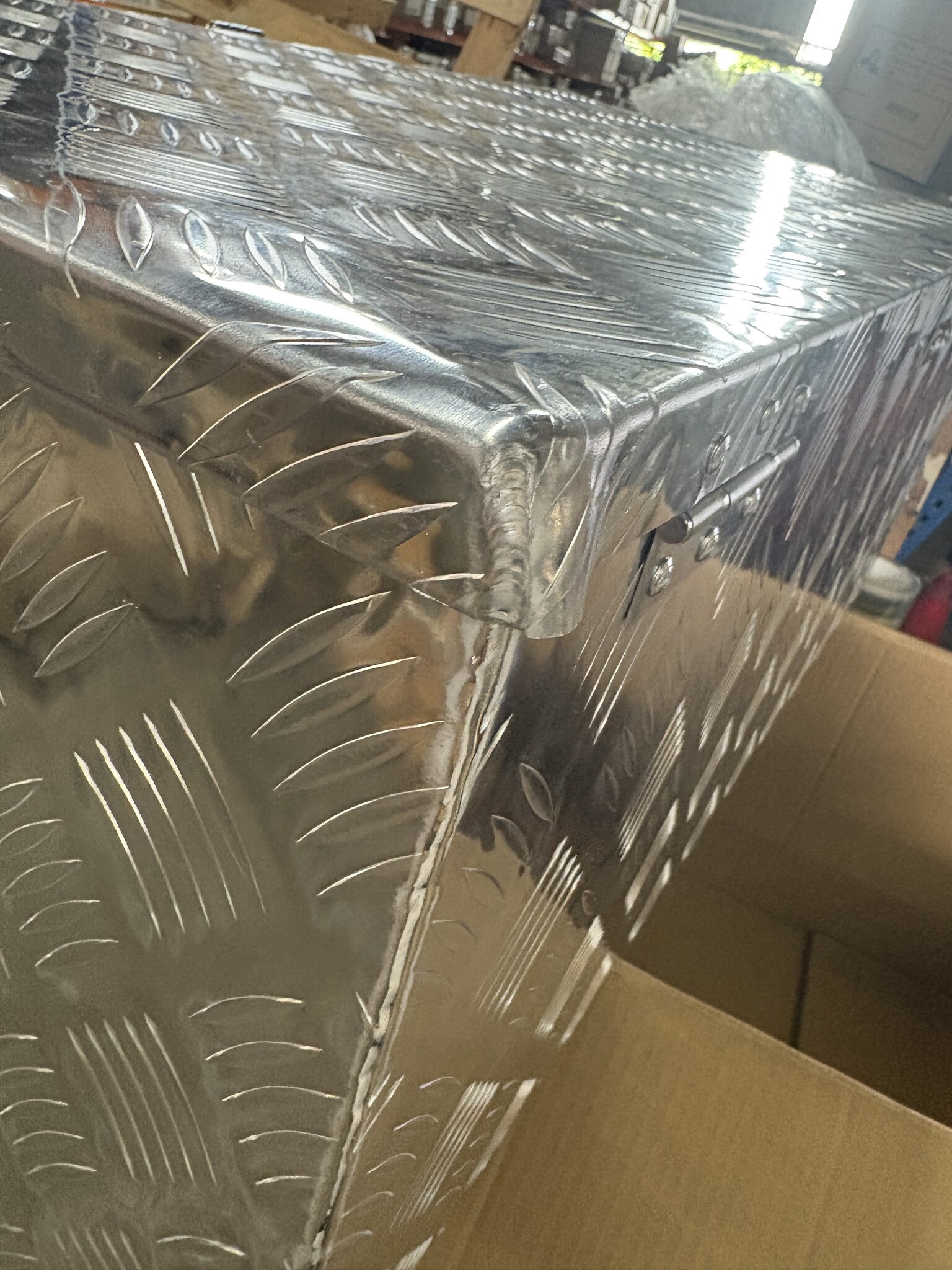 vidaXL Opbergbox Alu 90cm Zilver - 40% Korting! Krasjes, Zonder Handleiding