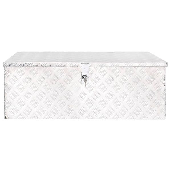 vidaXL Opbergbox Alu 90cm Zilver - 40% Korting! Krasjes, Zonder Handleiding