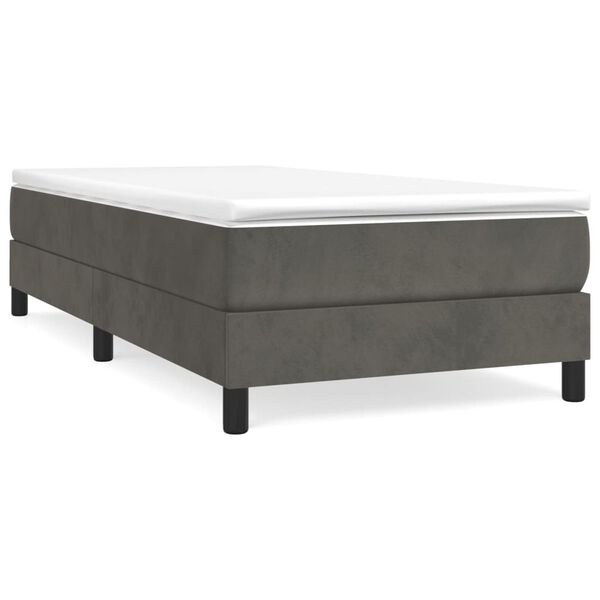 VidaXL Bedframe 80x200 Donkergrijs Fluwelen -55%! Krasjes