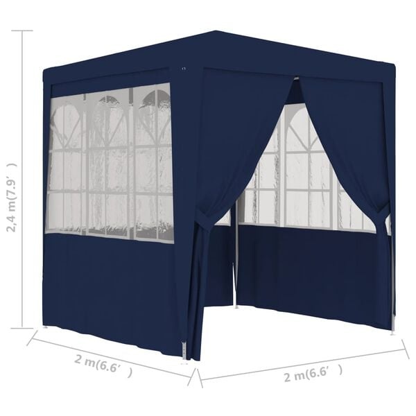 Partytent 2x2m Blauw - Zo Goed Als Nieuw! 40% Korting