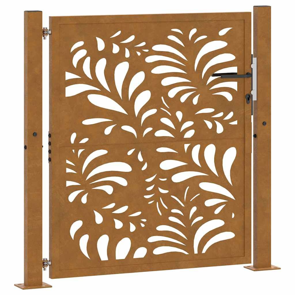 vidaXL Poort Golfdesign 105x105cm Staal -40%! Roest OK?
