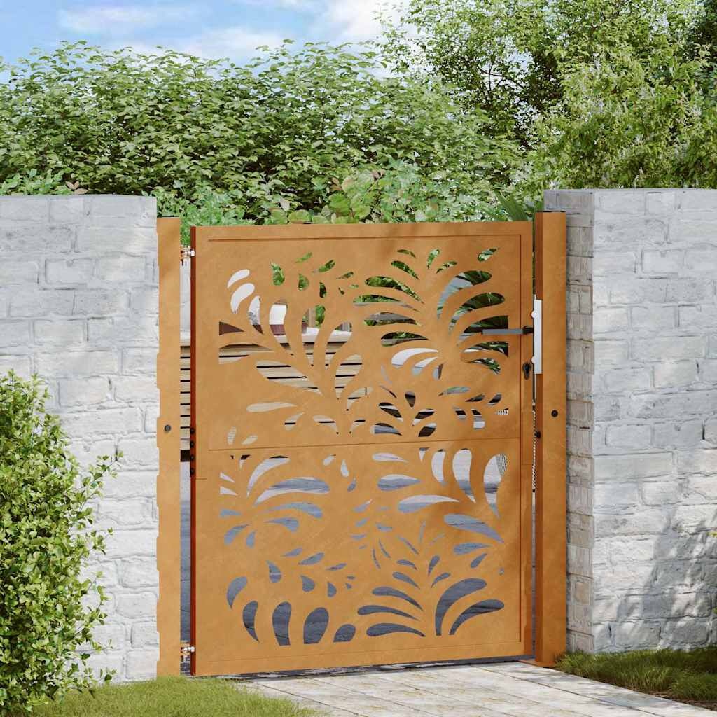 vidaXL Poort Golfdesign 105x105cm Staal -40%! Roest OK?