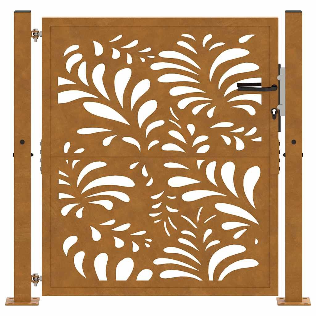 vidaXL Poort Golfdesign 105x105cm Staal -40%! Roest OK?