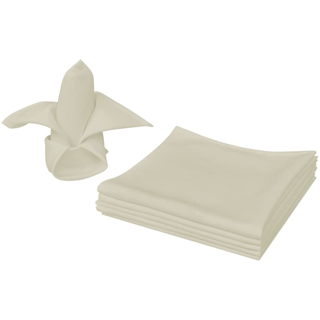 vidaXL Crème Servetten 100 stuks (50x50cm) - 35% Korting!