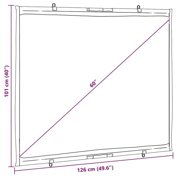 Projectiescherm 60 inch 4:3 - Zo Goed Als Nieuw! -40%
