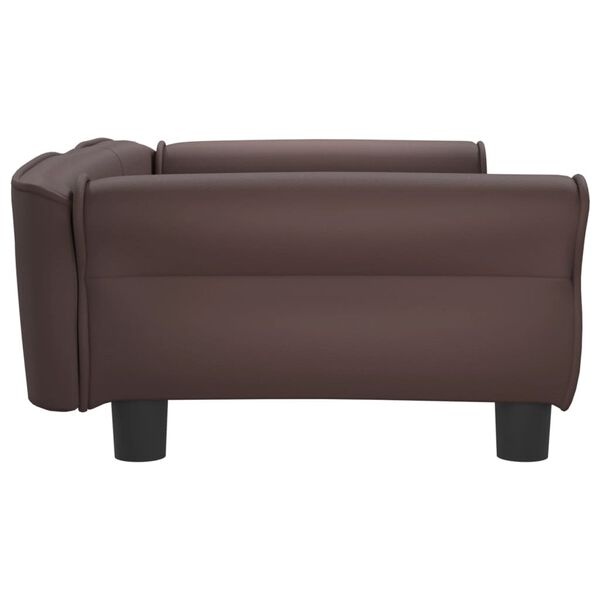 vidaXL Hondenmand Kunstleer Bruin 95x55cm -35%!